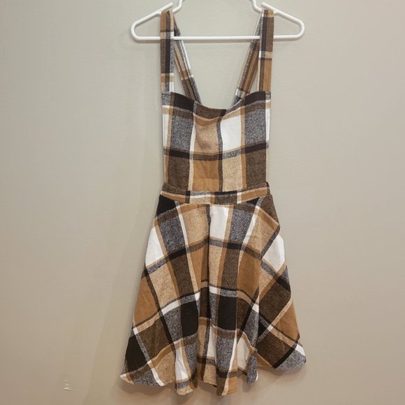 Plaid overall skirt - Picture 1 of 6